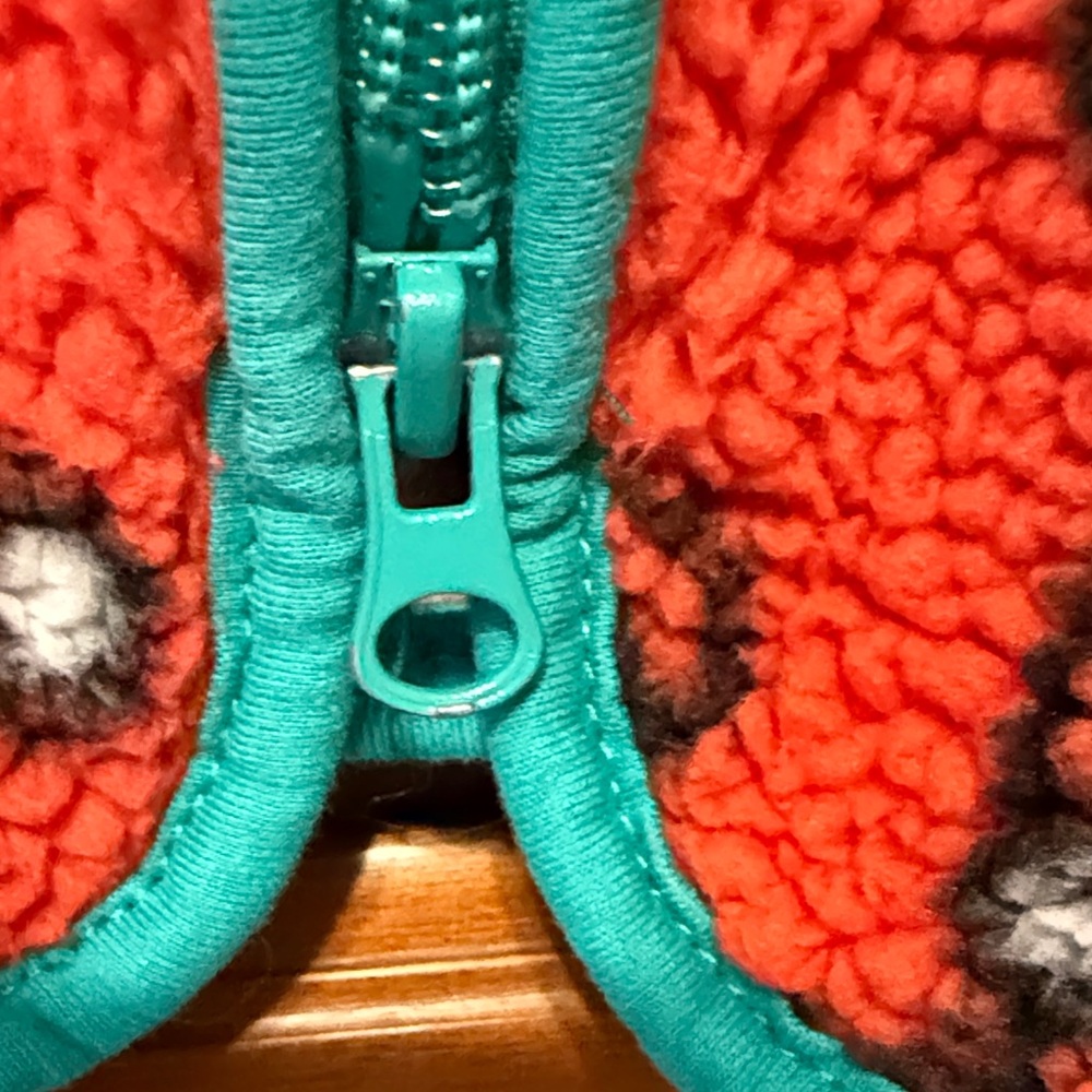 Hello Kitty Red Green Holiday Teddy Jacket - Picture 3 of 6